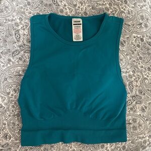 Gymshark Teal Crop Tank - Women's Workout Tank